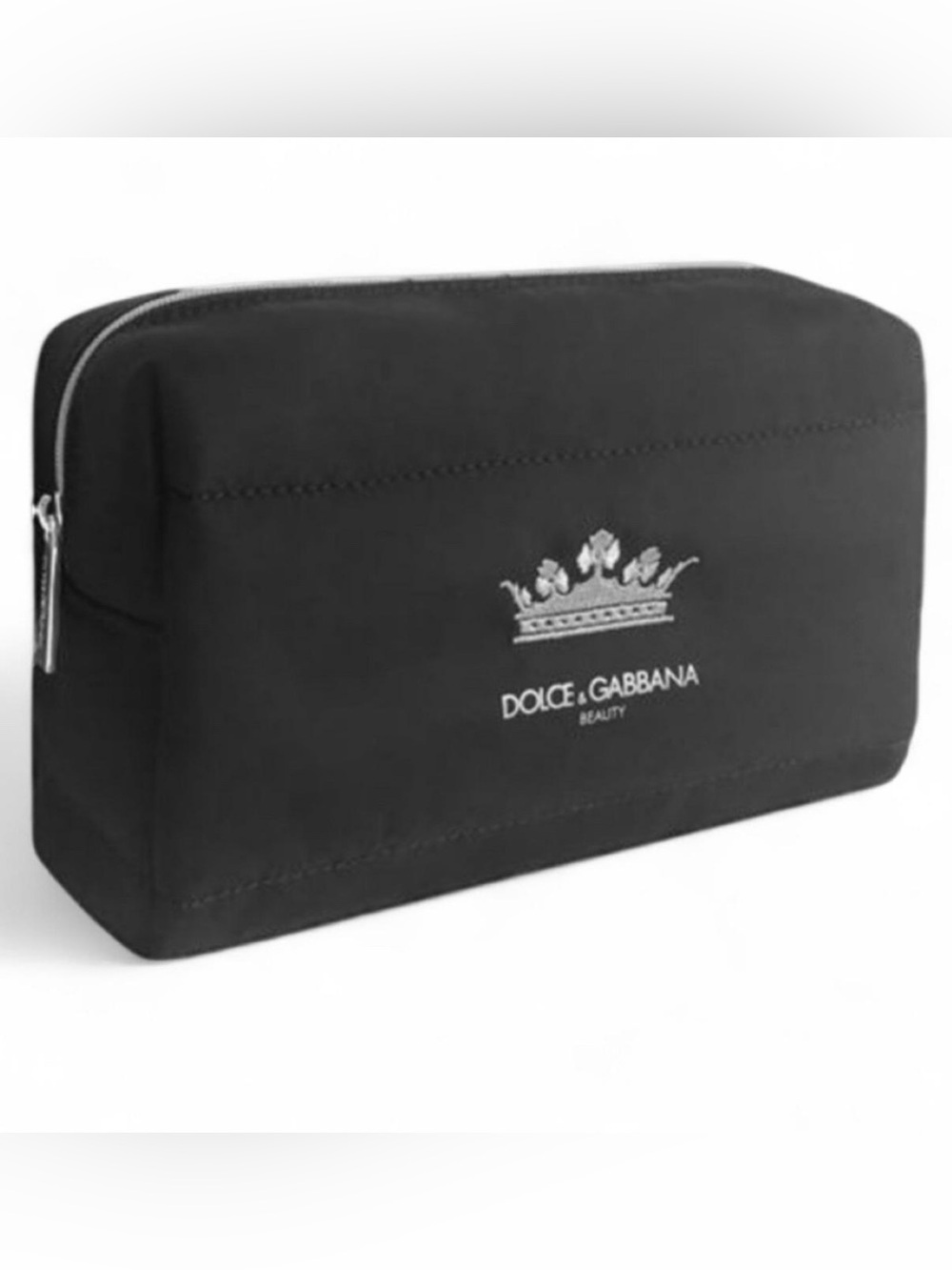 Authentic Dolce & Gabbana Beauty Black Quilted makeup cosmetic bag